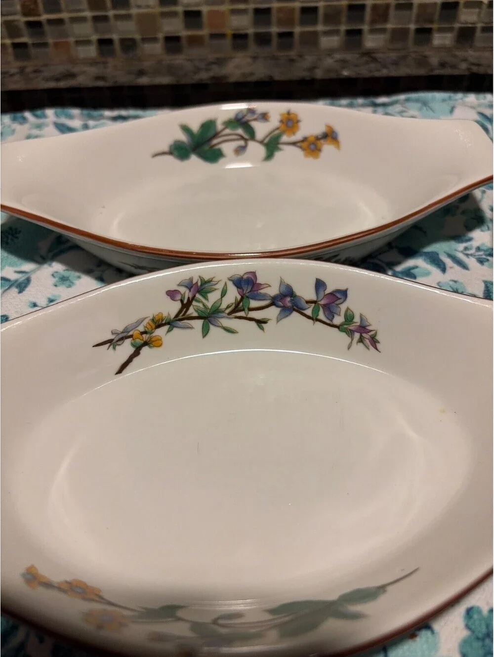 Vintage Woodhill Quiche Pie Tart Round Floral Ceramic Baking Dish 10”